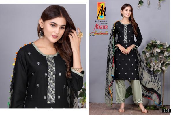 Master Soulmate Festive Wear Rayon Kurti Pant With Dupatta